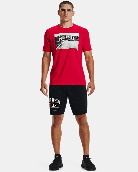 Men's UA Athletic Department Short Sleeve, Red, pdpMainDesktop image number 2
